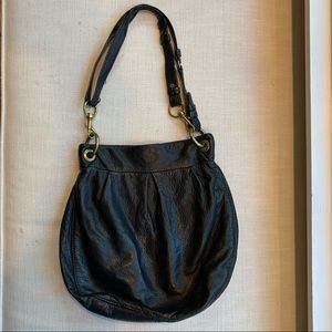 J. Crew Leather Hobo Bag - Black